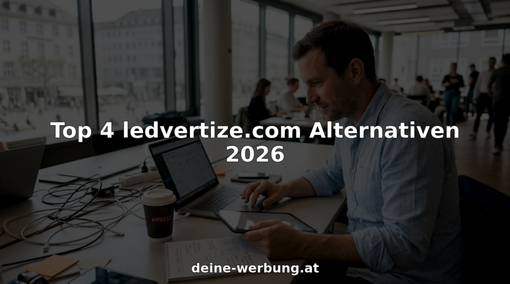 Fachleute, die in einem Coworking-Space an digitalen Werbekampagnen arbeiten