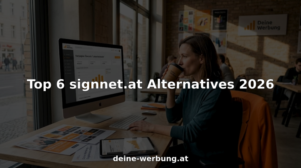Eine Geschäftsfrau prüft die Ergebnisse ihrer digitalen Werbekampagne am Arbeitsplatz.
